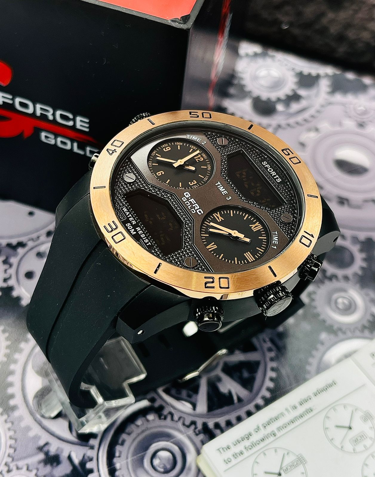 RELOJ G Force Edición Dorada 4 horas