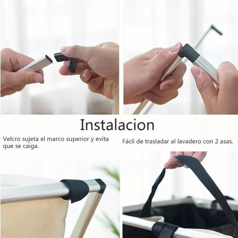 Organizador Ropa Sucia Plegable 3 Compartimientos