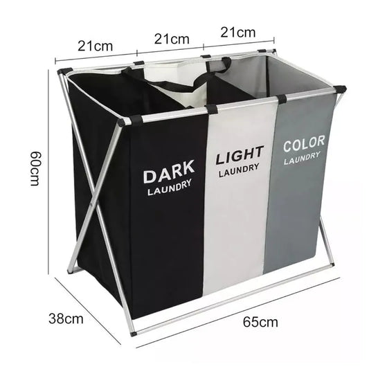 Organizador Ropa Sucia Plegable 3 Compartimientos
